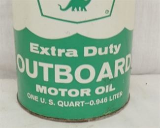 VIEW 3 BOTTOM SINCLAIR OUTBOARD OIL CAN 