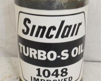 1 QT. SINCLAIR TURBO-S OIL CAN 