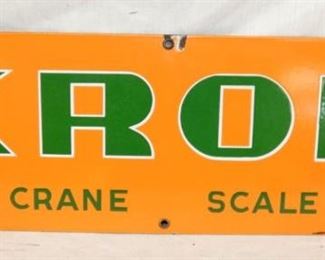 PORC. 25X9 KRON CRANE SCALE SIGN 