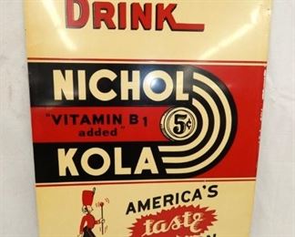 1941 NICHOL KOLA SIGN