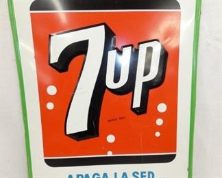 1967 EMB. 7UP APAGA SIGN