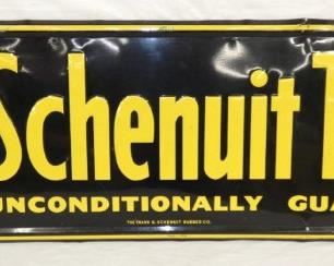 1953 EMB. SCHENUIT TIRES SIGN