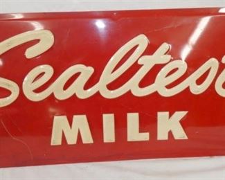 1966 EMB. SEALTEST MILK SIGN