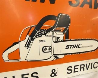 VIEW 5 36X28 STIHL CHAIN SAW SIGN DS