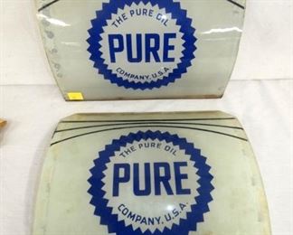 PAIR GLASS NATIONAL PURE PUMP GLASS