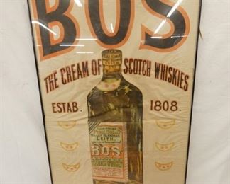 BOS SCOTCH FRAMED ADV. SIGN