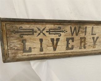 VIEW 4 LIVERY STABLE SIGN