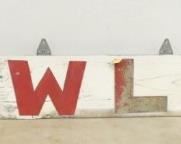 BOWLING WOODEN SIGN - MOVED TO SUNDAY AUCTION 