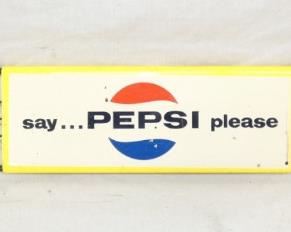 1969 SAY PEPSI PLEASE DOOR PUSH