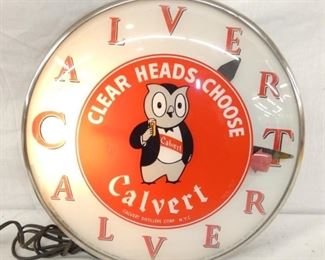 15IN CALVERT DISTILLERS CLOCK