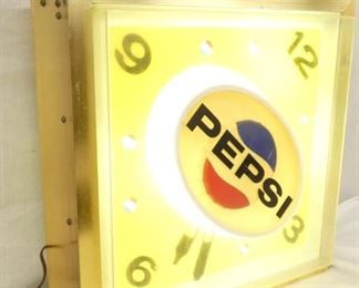 VIEW 3 19IN PEPSI SPINNER CLOCK