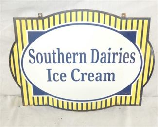 PORC. SOUTHERN DAIRIES ICE CREAM SIGN