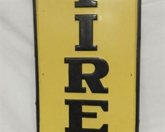 EMB. VERTICAL PENN. TIRES SIGN