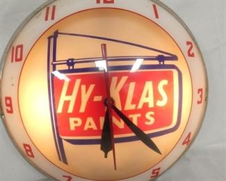 DOUBLE BUBBLE HY-KLAS PAINTS CLOCK
