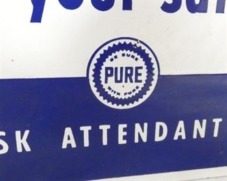 VIEW 3 PORC. PURE ATTENDANT SIGN