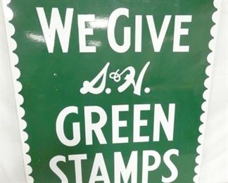 1950 PORC. DS GREEN STAMPS SIGN