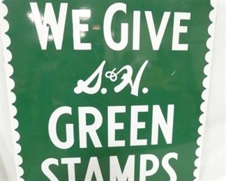 VIEW 3 SIDE 2 PORC. GREEN STAMPS SIGN