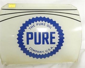 GLASS PURE CURVED NATIONAL PUMP PLATE