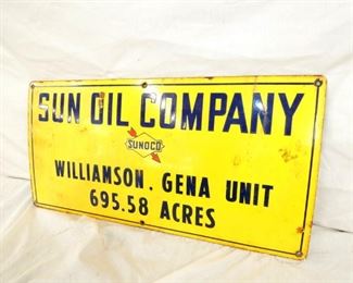 VIEW 3 PORC. SUNOCO SUN OIL SIGN
