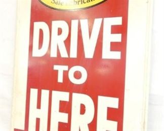 VIEW 3 PENNZOIL ARROW SIGN 17X30