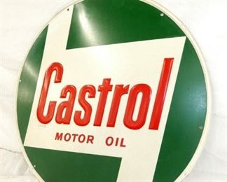 VIEW 4 EMB. 22IN CASTROL OIL SIGN