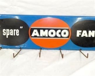 AMOCO BELT RACK SIGN 35X8