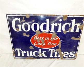 PORC. DS GOODRICH TRUCK TIRES SIGN
