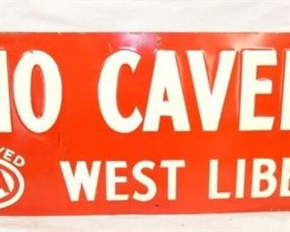 EMB. OHIO CAVERNS AAA SIGN