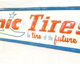 VIEW 3 EMB. SONIC TIRES SIGN 60X15