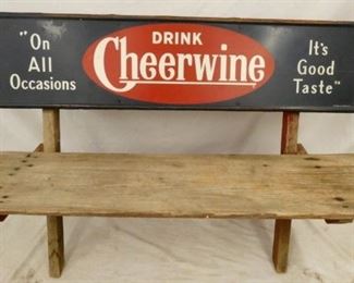 ORIG. 4FT. CHEERWINE BENCH