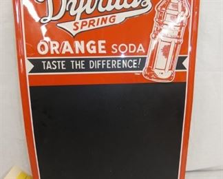 EMB. DYBALAS ORANGE SODA MENU SIGN