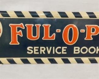 EMB. FUL-O-PEP SERVICE BOOKS SIGN
