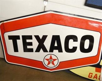 PORC. DS 6 SIDED TEXACO SIGN