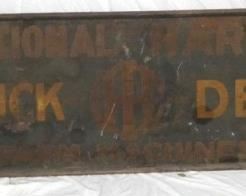 RARE ORIG. INTERNATIONAL DEALER SIGN