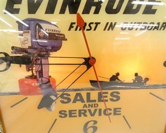 VIEW 2 CLOSEUP EVINRUDE CLOCK