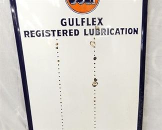 PORC. GULF GULFEX GREASE GUN DISPLAY