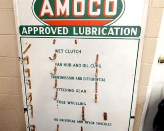 PORC. AMOCO LUBRICATION DISPLAY RACK