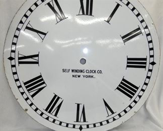 PORC. SELF WINDING CLOCK FACE TRADE SIGN