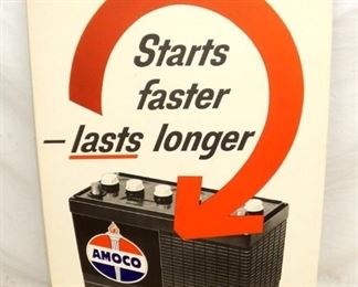 AMOCO STARTS FASTER DEALER POSTER