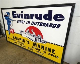 VIEW 4 EVINRUDE DEALER SIGN 87X51
