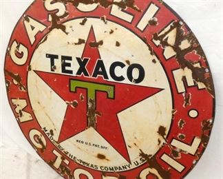 VIEW 4 42IN PORC. TEXACO SIGN