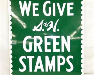 PORC. DS S&H GREEN STAMPS SIGN