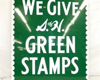 VIEW 3 SIDE 2 PORC. GREEN STAMPS SIGN