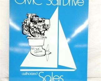 OMC SAILDRIVE DS DEALER SIGN