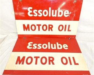 1946 ESSOLUBE MOTOR OIL SIGNS
