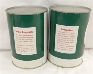 VIEW 3 NOS HIGH PENN MOTOR OIL CANS