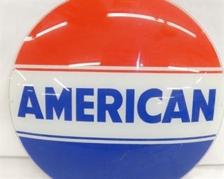 13IN AMERICAN GLASS GLOBE FACE