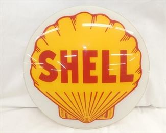 14IN GLASS SHELL GLOBE FACE