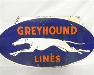 PORC. DS GREYHOUND LINES SIGN