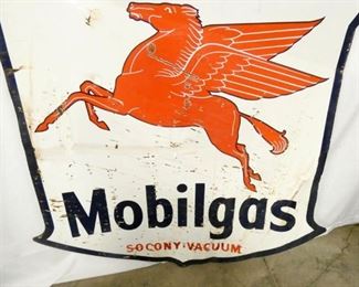 VIEW 6 1951 MOBILGAS SIGN W/ PEGASUS